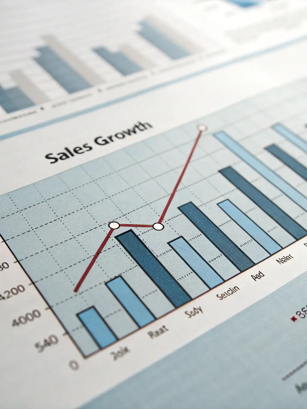 A graph showing business growth and success, with a British flag subtly incorporated, representing the achievement of business goals in the UK market.