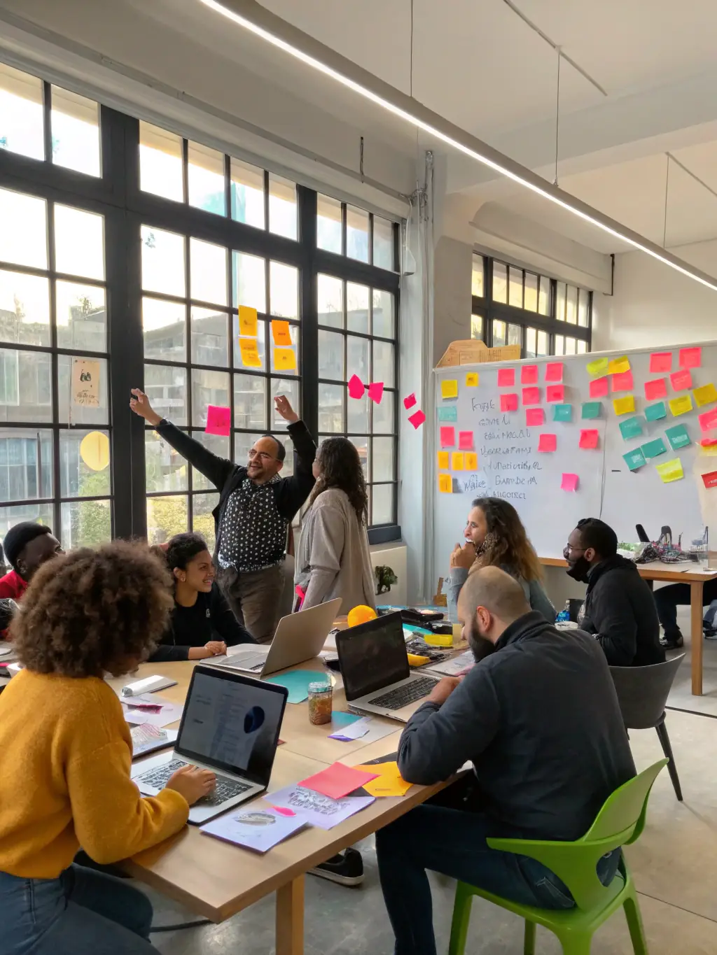 A diverse group of entrepreneurs participating in a workshop, showcasing networking and collaborative learning.